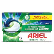 Detergente en Cápsulas Todo en Uno Ariel 18 Lavados