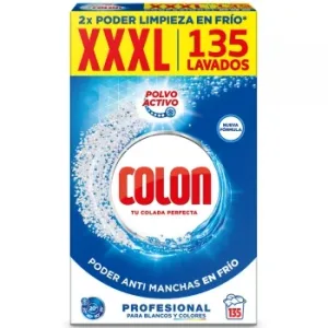 Detergente en Polvo Activo Profesional Colon 135 Lavados.