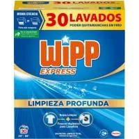Detergente en Polvo Azul Wipp, Maleta 30 Dosis
