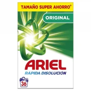 Detergente en Polvo Original Ariel 36 Lavados.