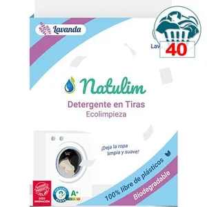 Detergente en Tiras Ecolimpieza Lavanda  Natulim 40.35 Dosis