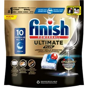 Detergente Lavavajillas Powerball Ultimate Plus Fresh All In 1 Finish