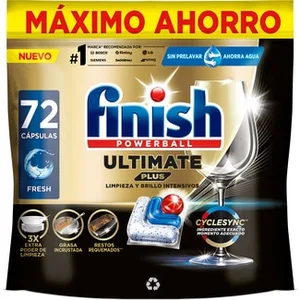 Detergente Lavavajillas Powerball Ultimate Plus Fresh Máximo Ahorro Finish