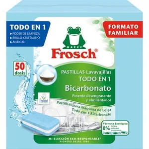 Detergente Lavavajillas Todo en 1 con Bicarbonato Frosch