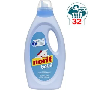Detergente Líquido Bebé para Prendas Delicadas para Ropa de Bebé sin Alérgenos Norit 32.31 Dosis