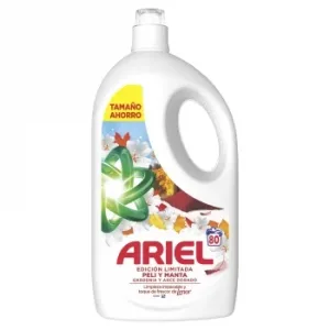 Detergente Liquido Gardenia y Arce Dorado Ariel 80 Lavados.