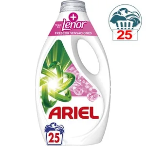 Detergente Líquido + Toque de Lenor Frescor Sensaciones  Ariel 24.98 Dosis
