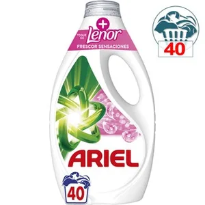 Detergente Líquido + Toque de Lenor Frescor Sensaciones  Ariel 40.32 Dosis
