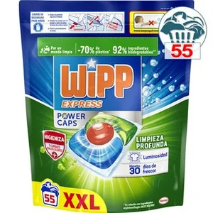 Detergente Cápsulas Power Caps Limpieza Profunda Higieniza y Combate Malos Olores  Wipp Express 54.88 Dosis
