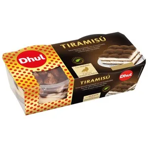 Dhul Tiramisú Elaborado con Huevos de Gallinas Criadas en Suelo Dhul 2 X 80 G. 160 G