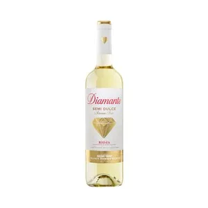 Diamante Vino Blanco Semi Dulce con D.o. Ca. Rioja Botella 75 Cl.