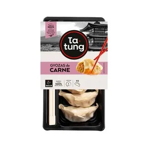 Ta-tung Dim Sum Gyoza de Carne al Vapor, Listas para Calentar y Comer Ta-tung 144 G.
