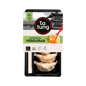Ta-tung Dim Sum Gyoza de Verduras, Listas para Calentar y Comer Ta-tung 144 G.