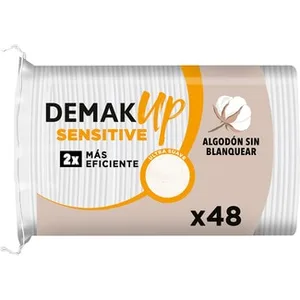 Discos Desmaquillantes Ovalados Sensitive Algodón sin Blanquear con Fibras Ultra Suaves para Pieles Sensibles Demak UP