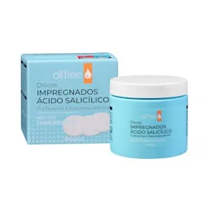 Discos Impregnados Ácido Salicílico Deliplus Oil Free Purificantes y Seborreguladores 50 UD