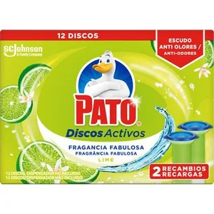 Discos WC Activos Lima Fresca 12 Discos Pato