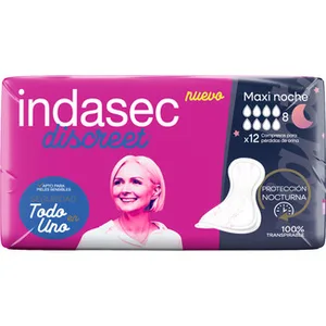 Discreet Compresa de Incontinencia Maxi Noche Indasec