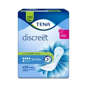 Tena Discreet Compresas Incontinencia Extra, para Pérdidas de Orina 20 Uds.