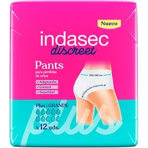 Discreet Pant Braguita de Incontinencia Plus Talla Grande 100-140 Cm Indasec
