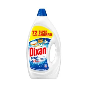 Dixan Total 4 + 1 Detergen Líquido para Lavadora 72 Lavados. 72 UD