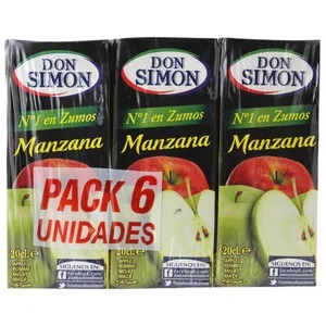 DON Simon Brick Zumo de Manzana 6 Uds X 20 Cl. 1200 ML