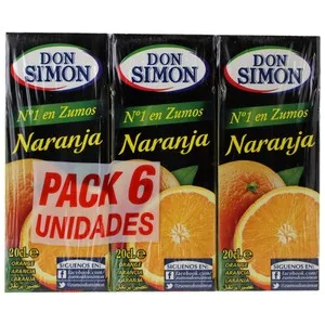 DON Simon Brick Zumo de Naranja 6 Uds X 20 Cl. 1200 ML