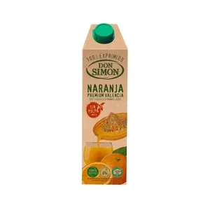 DON Simon Brick Zumo Exprimido de Naranja sin Pulpa 1 L. 1000 ML