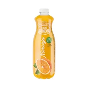 DON Simon Zumo Refrigerado Exprimido de Naranja con Pulpa Botella de 1 L. 1000 ML