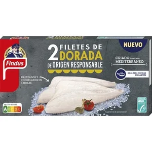 Dorada en Filetes Criado en el Mar Mediterráneo 2 Filetes  Findus 200 G