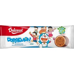 Doraemon Doracaos Bizcochos Rellenos de Chocolate Envasados de 2 en 2 Dulcesol