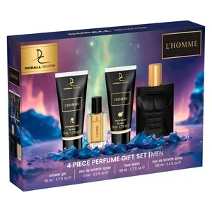 Dorall Collection L´homme Estuche para Hombre con Colonia, Gel y Limpiador Facial.
