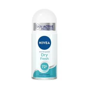 Nivea Dry Fresh Desodorante Roll On para Mujer con Protección Doble Protección hasta 72 Horas 50 Ml.