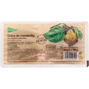 Dulce del Membrillo sin Azúcares Añadidos con Stevia sin Gluten Pack 2  el Corte Ingles 185 G