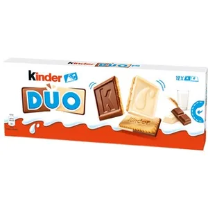 Duo Galletas con Tableta de Chocolate con Leche y Chocolate Blanco Kinder