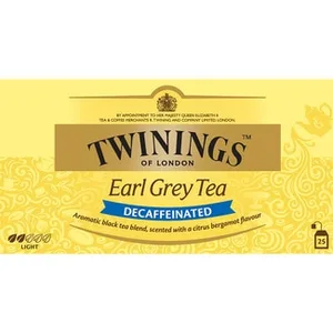 Earl Grey Té Descafeinado Perfumado con Bergamota Cítrica  Twinings 0.05 KG
