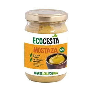 Ecocesta Mostaza de Cultivo Ecológico, sin Azúcares Añadidos y Apto para Veganos 200 G.