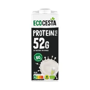Ecocesta Protein Plus Bebida Vegetal de Soja Ecológica, con Alto Contenido en Proteinas 1 L. 1000 ML