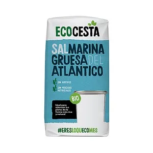 Ecocesta Sal Marina Ecológica Gruesa, del Atlántico 1 Kg. 1000 G