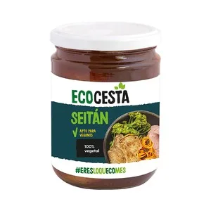 Ecocesta Seitán 100% Vegetal, Apto para Veganos 385 G.