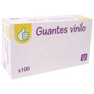 Auchan Economico Guantes de Vinilo T/u 100uds 100 UD