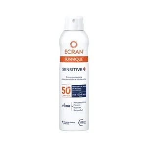 Ecran Sensitive + Protector Solar en Spray, para Pieles Muy Claras y Sensibles con FPS 50+ (muy Allto) 250 Ml.