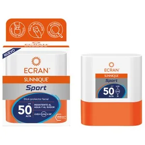 Ecran Sunnique Sport Protector Solar Facial en Stick con FPS 50 (muy Alto) 10 Ml.