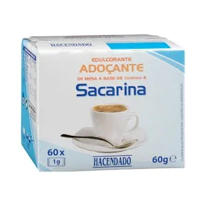 Edulcorante Sacarina en Sobres Hacendado 0.06 KG