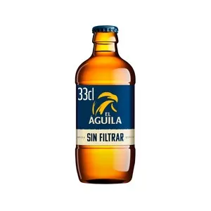 EL Águila Cerveza sin Filtrar Botella 33 Cl. 330 ML