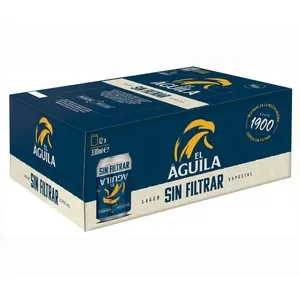 EL Águila Cerveza sin Filtrar Lata Pack 12 Uds. X 33 Cl. 396 ML
