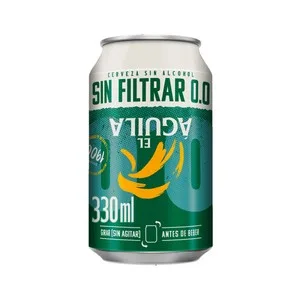 EL Águila sin Filtrar Cerveza 0,0 %, en Lata 33 Cl 330 ML