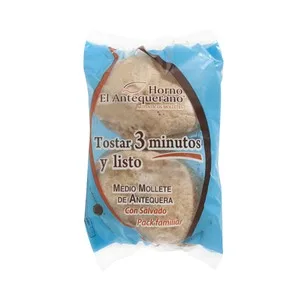 EL Antequerano Mollete Antequerano con Salvado 4uds. 280 G.