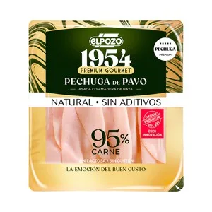 EL Pozo 1954 Premium Gourmet Pechuga de Pavo Asada con Madera de Haya Cortada en Lonchas 120 G.