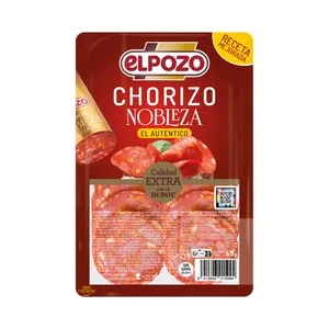 EL Pozo Nobleza Chorizo Extra Cortado en Lonchas Finas 65 G.