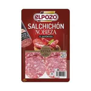 EL Pozo Nobleza Salchichón Calidad Extra Cortado en Finas Lonchas 65 G.
